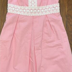Lilly Pulitzer pink and white dress. Size 6. NWT